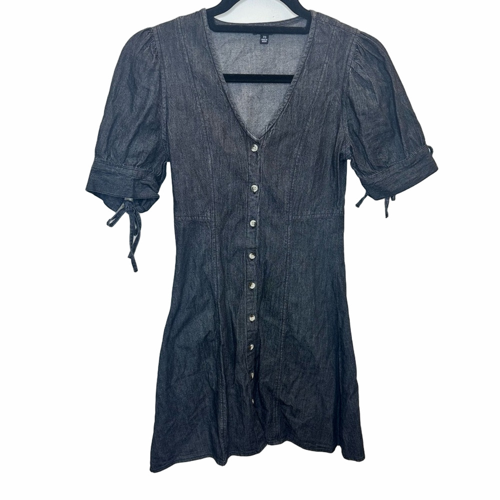 Sim & Sam Gray Denim Dress Size XSmall